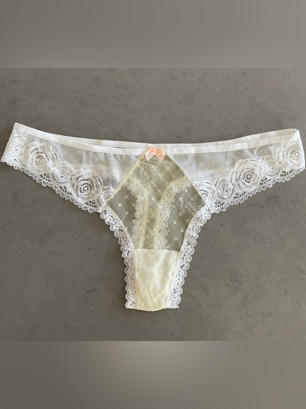 NWOT Floral Lace Thong